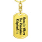 Rhodesian Ridgeback's Home - Luxury Dog Tag Keychain