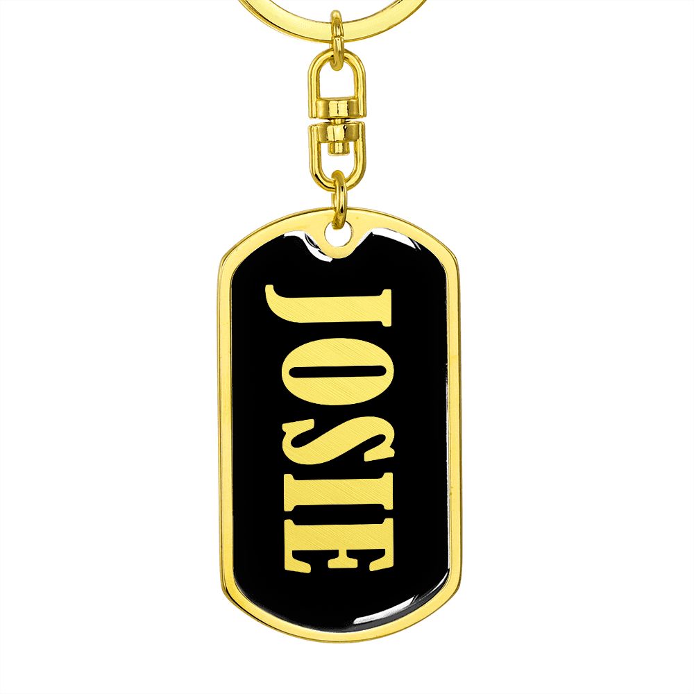 Josie v02 - Luxury Dog Tag Keychain