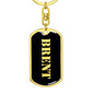Brent v3 - Luxury Dog Tag Keychain