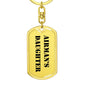 Airman's Daughter - Luxury Dog Tag Keychain