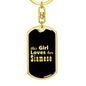 Siamese v2 - Luxury Dog Tag Keychain