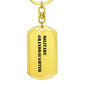 Military Granddaughter - Luxury Dog Tag Keychain