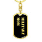 Military Mom v2 - Luxury Dog Tag Keychain