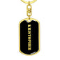 Kristopher v3 - Luxury Dog Tag Keychain