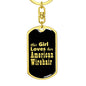 American Wirehair v2 - Luxury Dog Tag Keychain