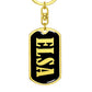 Elsa v02 - Luxury Dog Tag Keychain