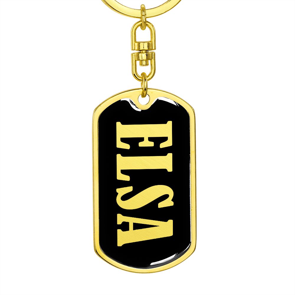 Elsa v02 - Luxury Dog Tag Keychain