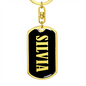 Silvia v02 - Luxury Dog Tag Keychain