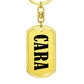 Cara v01 - Luxury Dog Tag Keychain