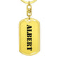 Albert - Luxury Dog Tag Keychain