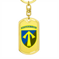 57th Motorized Infantry Brigade (Ukraine) - Luxury Dog Tag Keychain