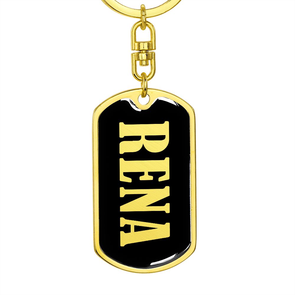 Rena v02 - Luxury Dog Tag Keychain