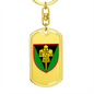 17th Tank Brigade (Ukraine) - Luxury Dog Tag Keychain