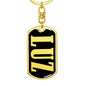 Luz v02 - Luxury Dog Tag Keychain