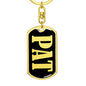 Pat v02 - Luxury Dog Tag Keychain