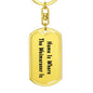 Weimaraner's Home - Luxury Dog Tag Keychain