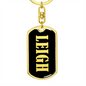 Leigh v02 - Luxury Dog Tag Keychain