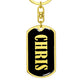 Chris v02 - Luxury Dog Tag Keychain