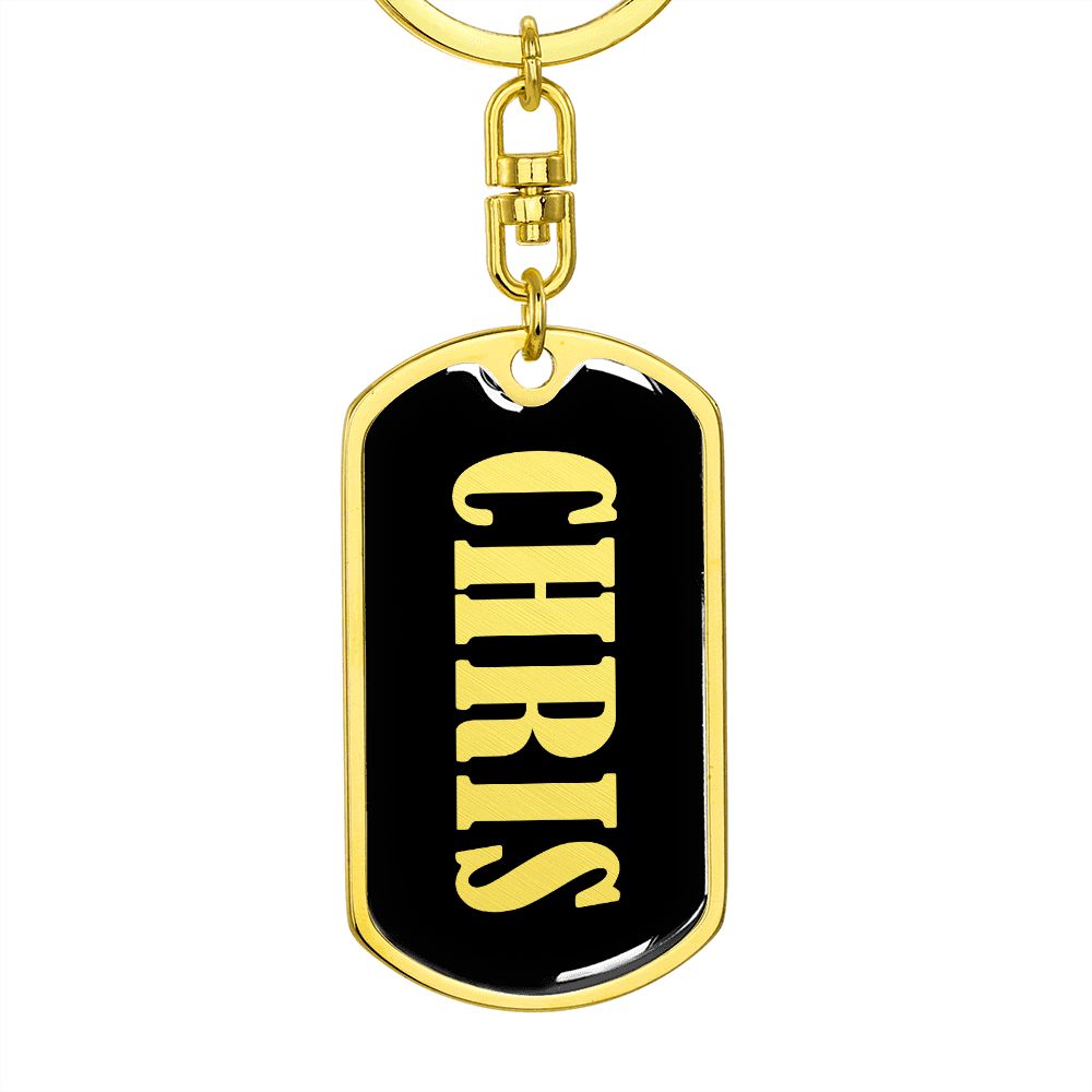 Chris v02 - Luxury Dog Tag Keychain