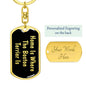 Boston Terrier's Home v2 - Luxury Dog Tag Keychain