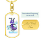 Purple Ant - Luxury Dog Tag Keychain