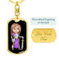 Knight 02-2 - Luxury Dog Tag Keychain