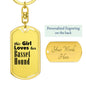 Basset Hound - Luxury Dog Tag Keychain