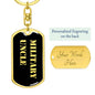 Military Uncle v2 - Luxury Dog Tag Keychain