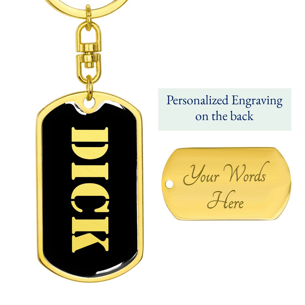 Dick v2 - Luxury Dog Tag Keychain