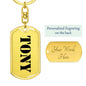 Tony - Luxury Dog Tag Keychain