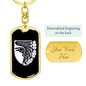 93rd Mechanized Brigade (Ukraine) v3 - Luxury Dog Tag Keychain