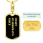 Coast Guardsman's Niece v2 - Luxury Dog Tag Keychain