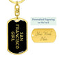 San Francisco Girl v5 - Luxury Dog Tag Keychain