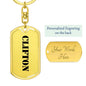 Clifton - Luxury Dog Tag Keychain