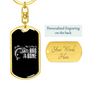 Bad To The Bone - Luxury Dog Tag Keychain
