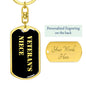 Veteran's Niece v2 - Luxury Dog Tag Keychain