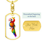 Parrot 01 - Luxury Dog Tag Keychain