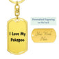 Love My Pekapoo v4 - Luxury Dog Tag Keychain