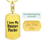 Love My Miniature Pinscher - Luxury Dog Tag Keychain