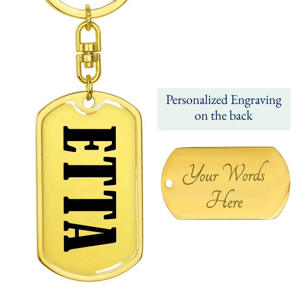 Etta v01 - Luxury Dog Tag Keychain