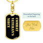 Combat Veteran's Niece v2 - Luxury Dog Tag Keychain