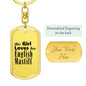 English Mastiff - Luxury Dog Tag Keychain