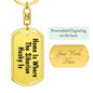 Siberian Husky's Home - Luxury Dog Tag Keychain