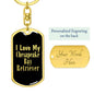Love My Chesapeake Bay Retriever v2 - Luxury Dog Tag Keychain