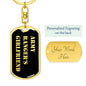 Army Ranger's Girlfriend v2 - Luxury Dog Tag Keychain