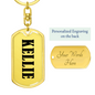 Kellie v01 - Luxury Dog Tag Keychain