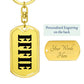 Effie v01 - Luxury Dog Tag Keychain