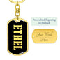 Ethel v02 - Luxury Dog Tag Keychain