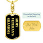 Army Veteran's Grandma v2 - Luxury Dog Tag Keychain