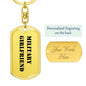 Military Girlfriend - Luxury Dog Tag Keychain